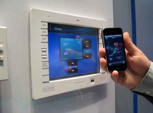 phone interfacing with home system