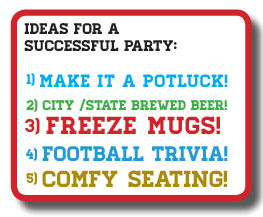 five steps to great superbowl party