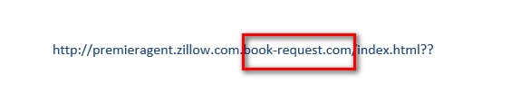 zillow trulia book request link scam