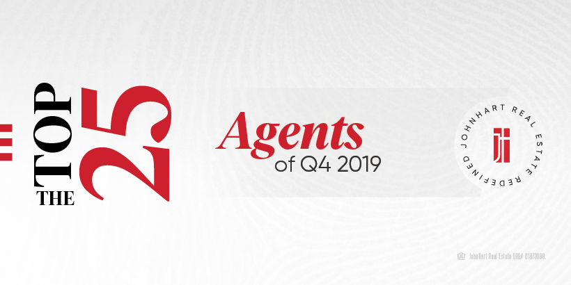 A banner image for the Top 25 Agents of Q4 2019