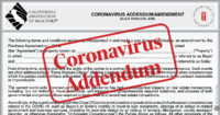 CVA with red stamp overlayed reading "Coronavirus Addendum"