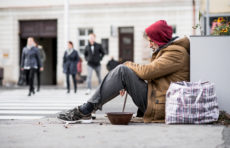 The SDS Supportive Housing fund raised $106 Million to fund permanent supportive housing that can help homeless persons move indoors, like this gentleman who is living on the street.