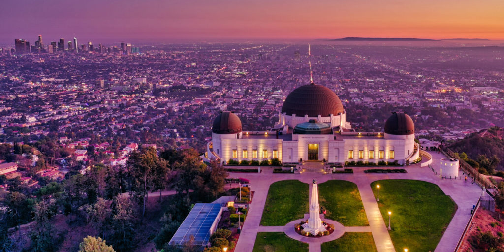 Griffith Observatory provides one of the best views in lops angeles but also the most crowded