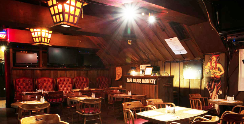 interior of brass monkey popular bar for karaoke los angeles