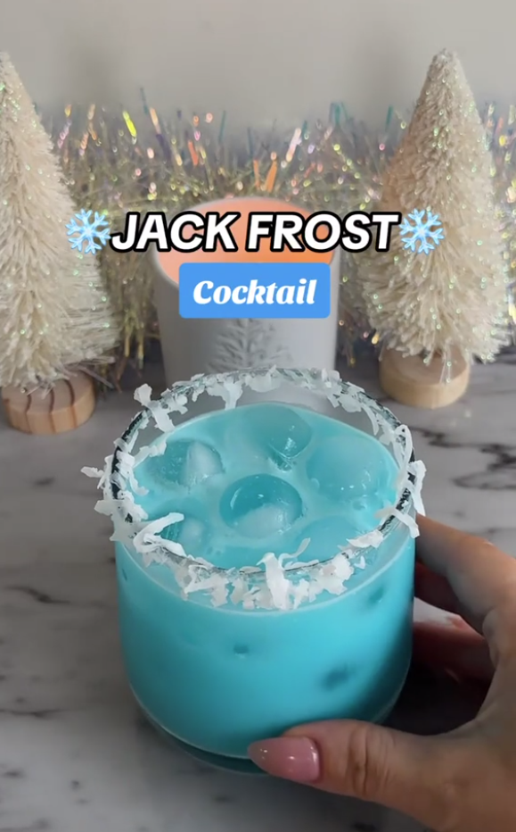 Jack Frost Holiday Cocktail