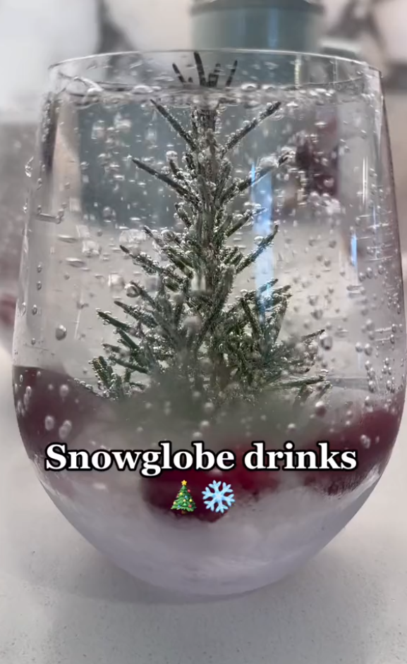 Snow Globe Holiday Cocktail