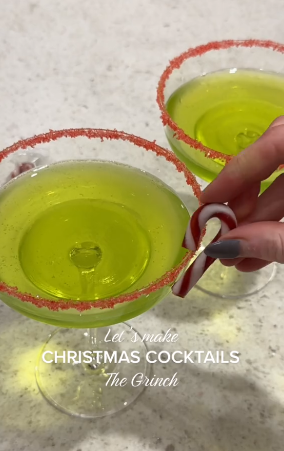 Grinch Holiday Cocktail